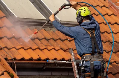Démoussage et hydrofuge de toiture à Moncaup